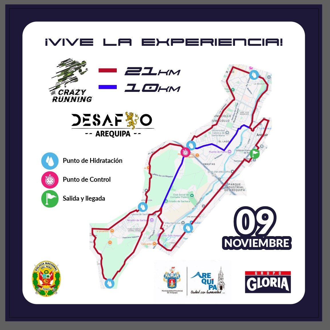 Desafío Arequipa: Segundo Reto “Corre con Pasión” reunirá a miles de corredores en una jornada llena de orgullo arequipeño.