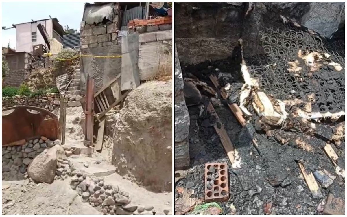 Incendio consume habitación de una joven en Mariano Melgar