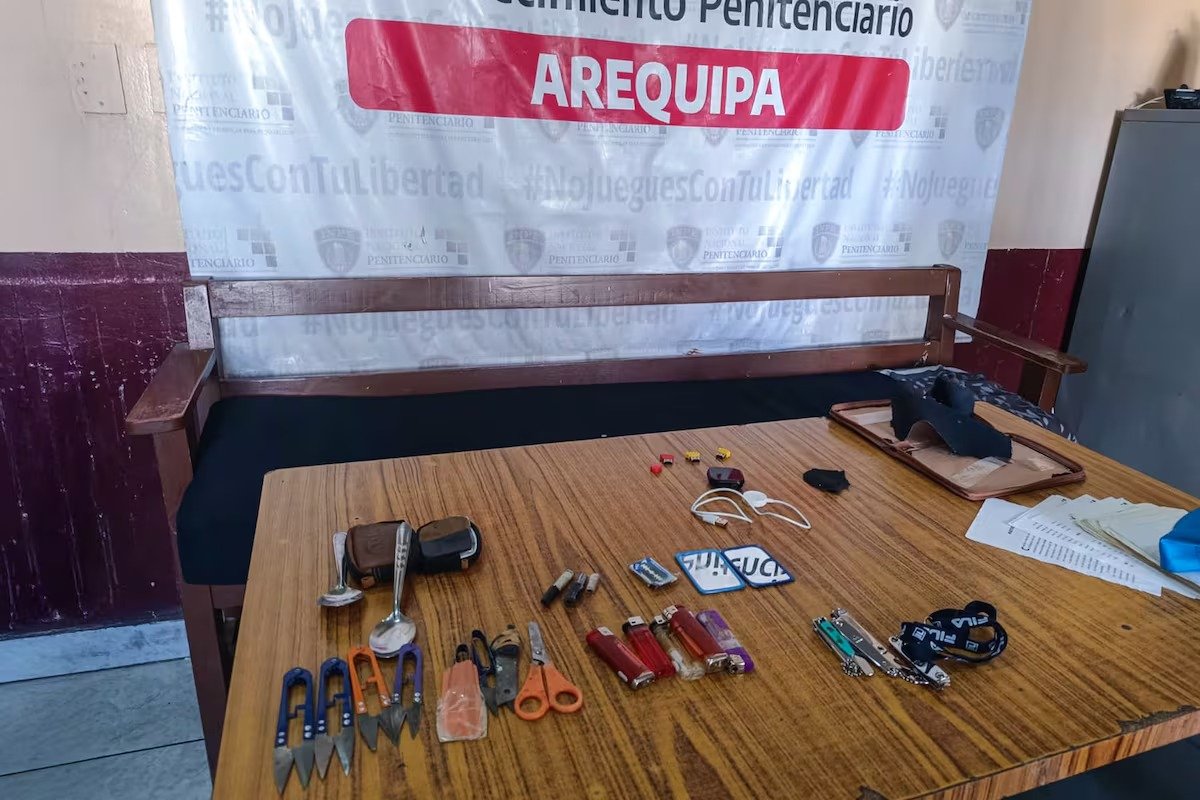 Hallan droga y artículos prohibidos durante requisa en el penal de Varones de Arequipa