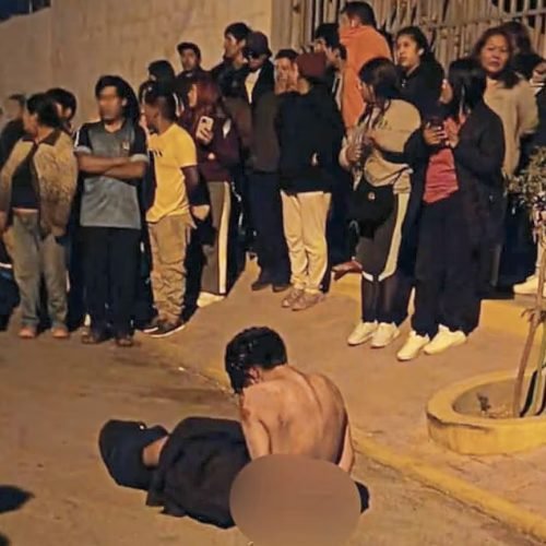 Vecinos de Cerro Colorado retienen a presunto asaltante tras ataque a estudiante