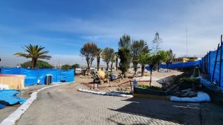 Obra abandonada en plaza de Socabaya genera protesta tras accidente laboral